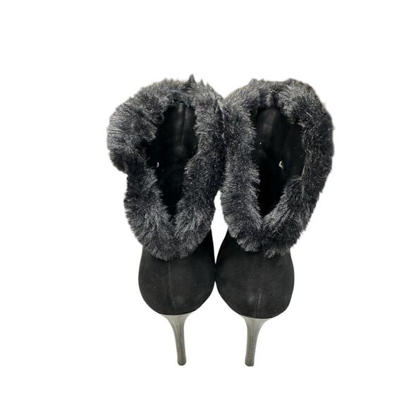 **Nine West Women's Fhani Stiletto Heel Ankle Boots Black Size 9.5 Suede Dressy - Picture 3 of 10